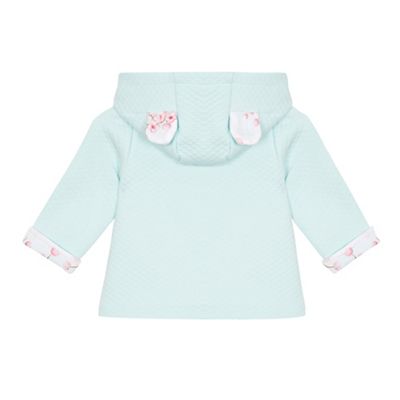 Baby girls' light green quilted jacket